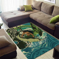Aotearoa Tangaroa Atua Area Rug New Zealand God Of The Ocean
