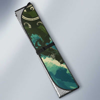Aotearoa Tangaroa Atua Auto Sun Shade New Zealand God Of The Ocean - Polynesian Pride