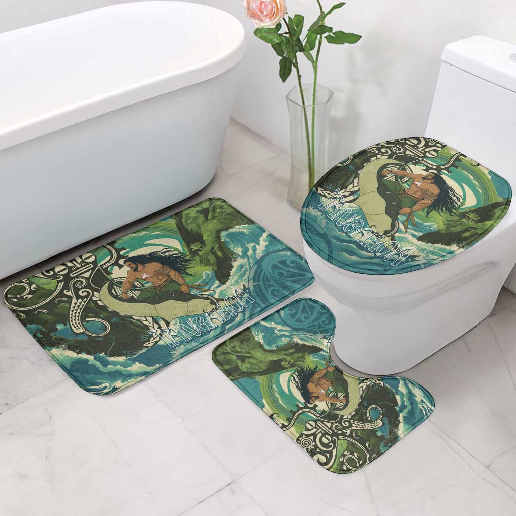 Aotearoa Tangaroa Atua Bathroom Set New Zealand God Of The Ocean - Polynesian Pride