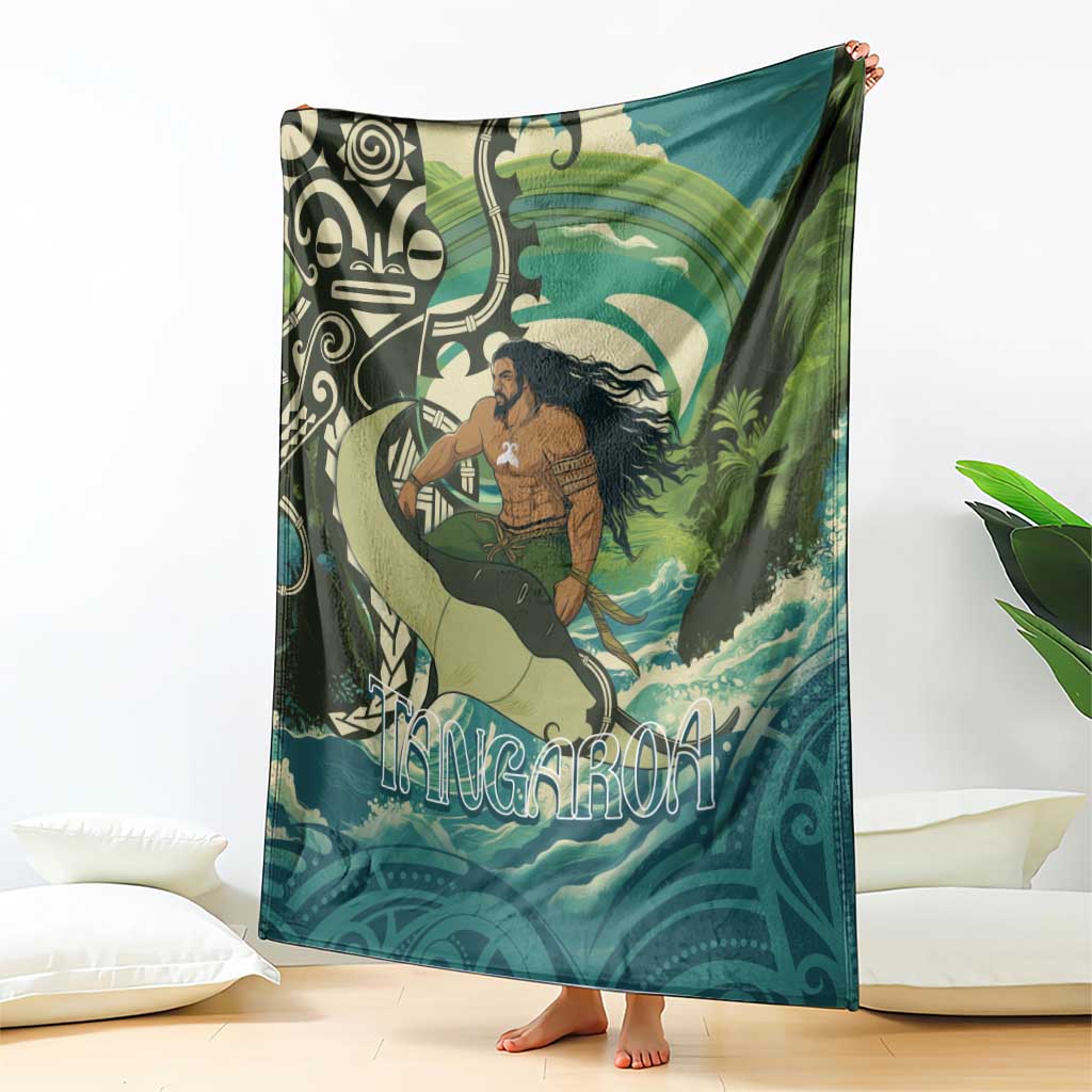 Aotearoa Tangaroa Atua Blanket New Zealand God Of The Ocean