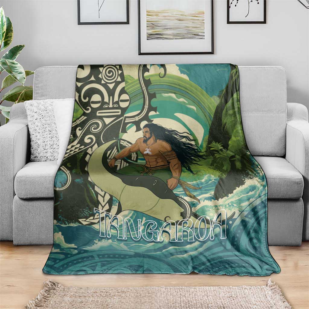 Aotearoa Tangaroa Atua Blanket New Zealand God Of The Ocean