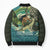 Aotearoa Tangaroa Atua Bomber Puffer Jacket New Zealand God Of The Ocean - Polynesian Pride
