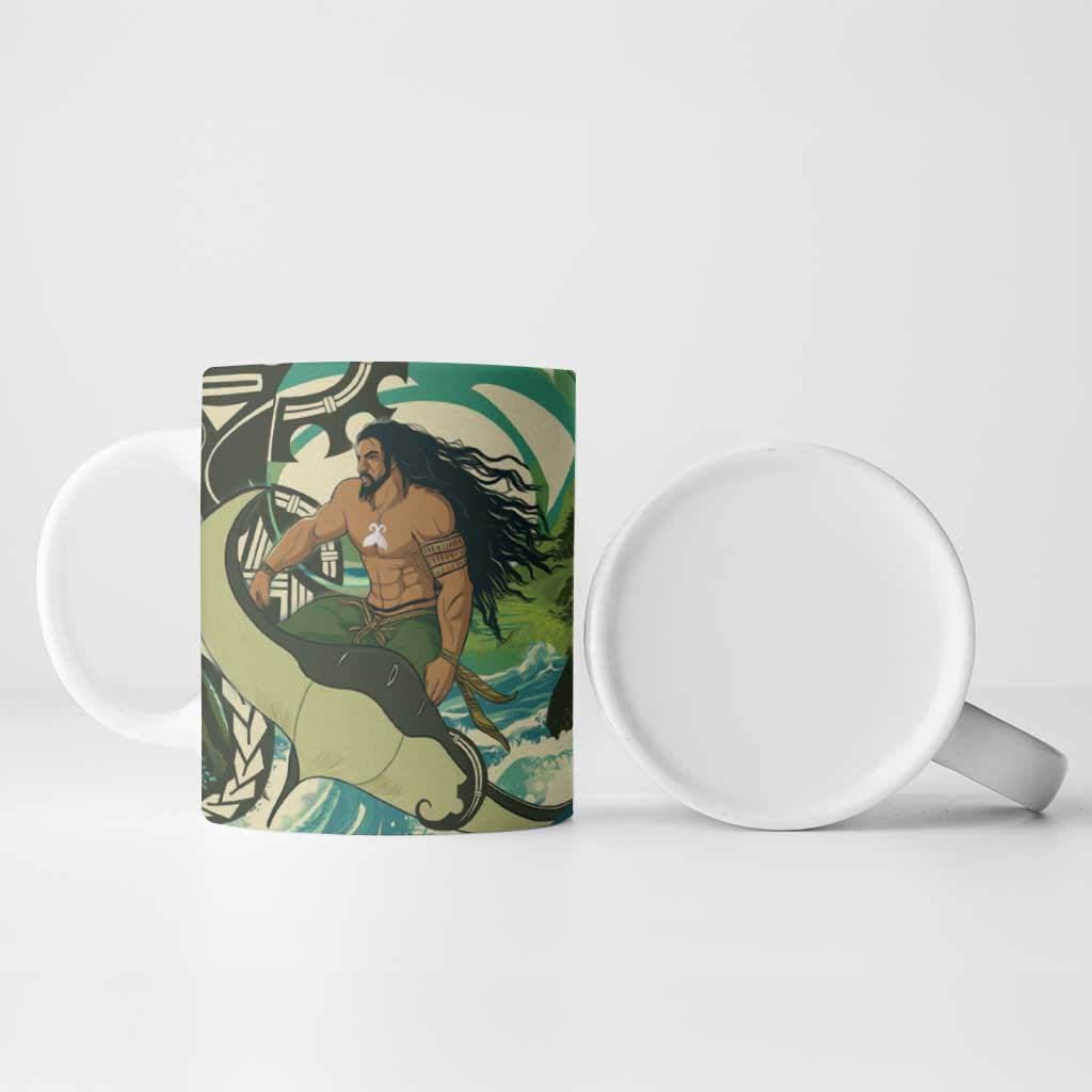 Aotearoa Tangaroa Atua Ceramic Mug New Zealand God Of The Ocean - Polynesian Pride