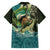 Aotearoa Tangaroa Atua Family Matching Off The Shoulder Long Sleeve Dress and Hawaiian Shirt New Zealand God Of The Ocean
