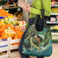 Aotearoa Tangaroa Atua Grocery Bag New Zealand God Of The Ocean