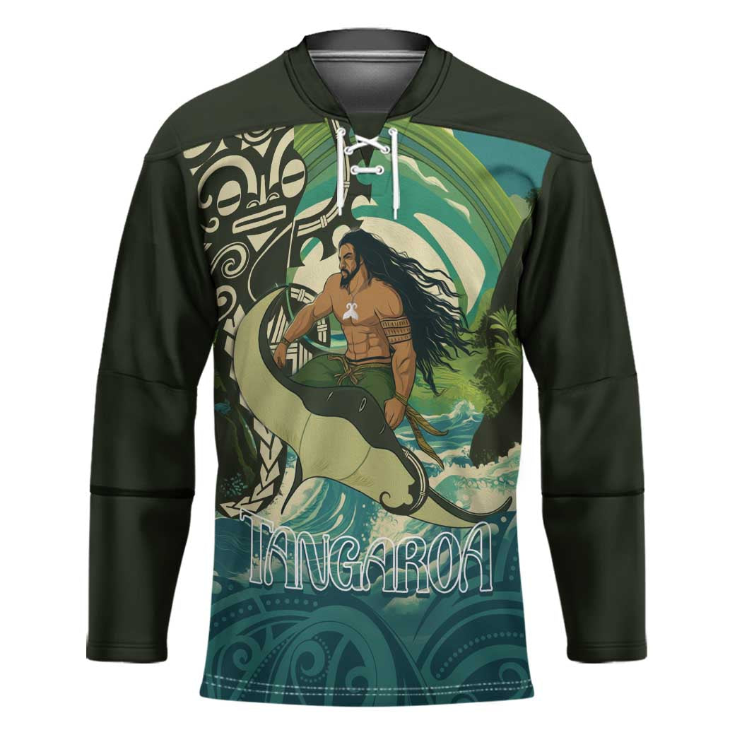 Aotearoa Tangaroa Atua Hockey Jersey New Zealand God Of The Ocean - Polynesian Pride
