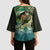 Aotearoa Tangaroa Atua Kimono Sleeve Blouse New Zealand God Of The Ocean - Polynesian Pride