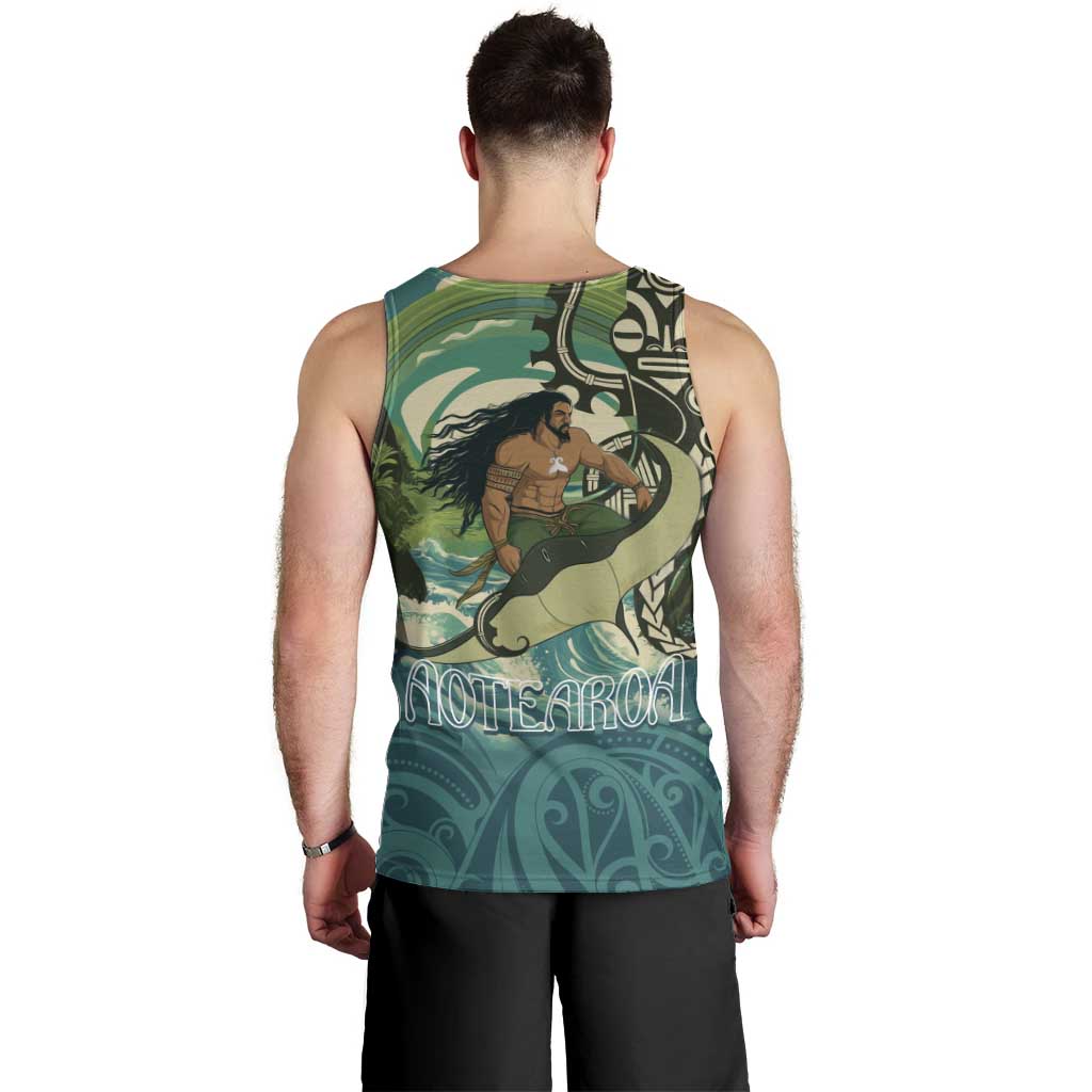 Aotearoa Tangaroa Atua Men Tank Top New Zealand God Of The Ocean