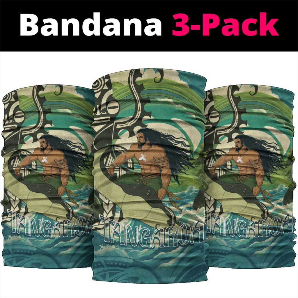 Aotearoa Tangaroa Atua Neck Gaiter New Zealand God Of The Ocean - Polynesian Pride