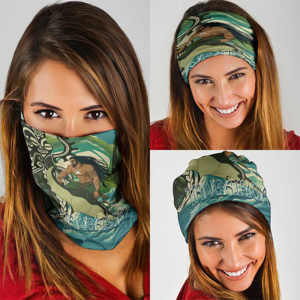 Aotearoa Tangaroa Atua Neck Gaiter New Zealand God Of The Ocean - Polynesian Pride