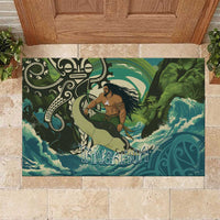 Aotearoa Tangaroa Atua Rubber Doormat New Zealand God Of The Ocean