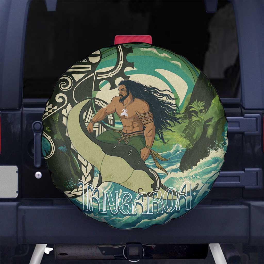 Aotearoa Tangaroa Atua Spare Tire Cover New Zealand God Of The Ocean