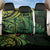New Zealand Lizard Back Car Seat Cover Silver Fern Aotearoa Maori Green Version LT14