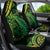 New Zealand Lizard Car Seat Cover Silver Fern Aotearoa Maori Green Version