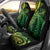 New Zealand Lizard Car Seat Cover Silver Fern Aotearoa Maori Green Version