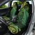 New Zealand Lizard Car Seat Cover Silver Fern Aotearoa Maori Green Version