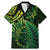 New Zealand Lizard Family Matching Mermaid Dress and Hawaiian Shirt Silver Fern Aotearoa Maori Green Version
