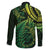 New Zealand Lizard Family Matching Mermaid Dress and Hawaiian Shirt Silver Fern Aotearoa Maori Green Version