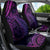 New Zealand Lizard Car Seat Cover Silver Fern Aotearoa Maori Purple Version