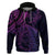 New Zealand Lizard Hoodie Silver Fern Aotearoa Maori Purple Version