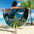 Personalised United States And New Zealand Beach Blanket USA Eagle With Kowhai Aotearoa Tui Bird