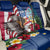 Personalised United States And Guam Back Car Seat Cover USA Eagle With Guahan Seal Tropical Vibes