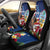 Personalised United States And Guam Car Seat Cover USA Eagle With Guahan Seal Tropical Vibes