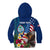 Personalised United States And Guam Kid Hoodie USA Eagle With Guahan Seal Tropical Vibes