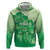 Aloha Hawaii Molokai Island Hoodie Hibiscus Tribal Honu Hawaiian Tattoo Green