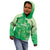 Aloha Hawaii Molokai Island Kid Hoodie Hibiscus Tribal Honu Hawaiian Tattoo Green
