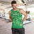 Aloha Hawaii Molokai Island Men Tank Top Hibiscus Tribal Honu Hawaiian Tattoo Green