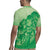 Aloha Hawaii Molokai Island Rugby Jersey Hibiscus Tribal Honu Hawaiian Tattoo Green