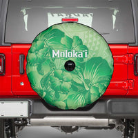 Aloha Hawaii Molokai Island Spare Tire Cover Hibiscus Tribal Honu Hawaiian Tattoo Green