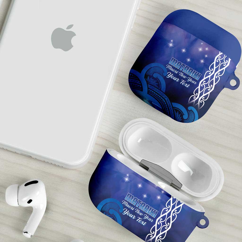 Personalised Matariki New Zealand AirPods Case Maori New Year Galaxy Koru Pattern - Polynesian Pride