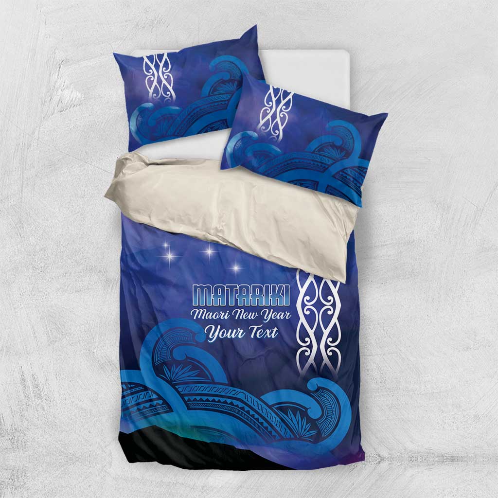 Personalised Matariki New Zealand Bedding Set Maori New Year Galaxy Koru Pattern