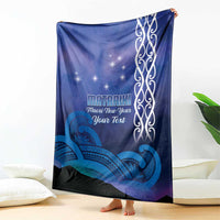 Personalised Matariki New Zealand Blanket Maori New Year Galaxy Koru Pattern LT14 - Polynesian Pride
