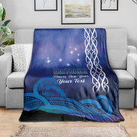 Personalised Matariki New Zealand Blanket Maori New Year Galaxy Koru Pattern LT14 - Polynesian Pride