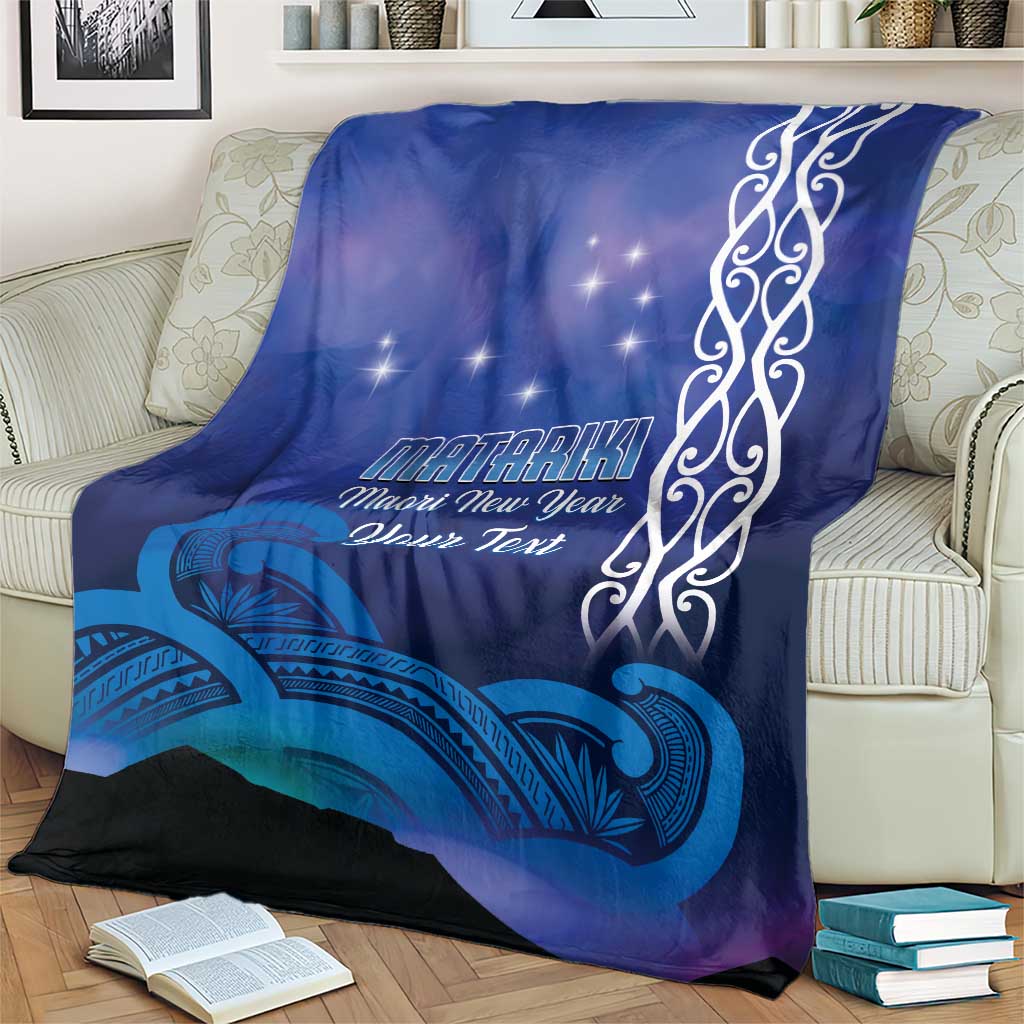 Personalised Matariki New Zealand Blanket Maori New Year Galaxy Koru Pattern LT14 - Polynesian Pride