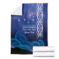 Personalised Matariki New Zealand Blanket Maori New Year Galaxy Koru Pattern LT14 - Polynesian Pride