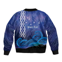 Personalised Matariki New Zealand Bomber Jacket Maori New Year Galaxy Koru Pattern LT14 - Polynesian Pride