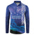 Personalised Matariki New Zealand Button Sweatshirt Maori New Year Galaxy Koru Pattern
