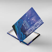 Personalised Matariki New Zealand Canvas Wall Art Maori New Year Galaxy Koru Pattern