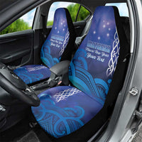 Personalised Matariki New Zealand Car Seat Cover Maori New Year Galaxy Koru Pattern