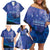 Personalised Matariki New Zealand Family Matching Off Shoulder Short Dress and Hawaiian Shirt Maori New Year Galaxy Koru Pattern