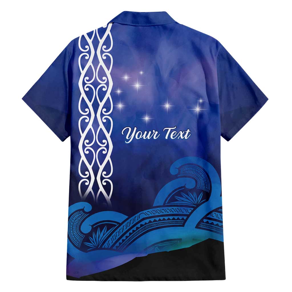 Personalised Matariki New Zealand Family Matching Puletasi and Hawaiian Shirt Maori New Year Galaxy Koru Pattern