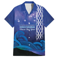 Personalised Matariki New Zealand Family Matching Summer Maxi Dress and Hawaiian Shirt Maori New Year Galaxy Koru Pattern