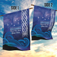 Personalised Matariki New Zealand Garden Flag Maori New Year Galaxy Koru Pattern
