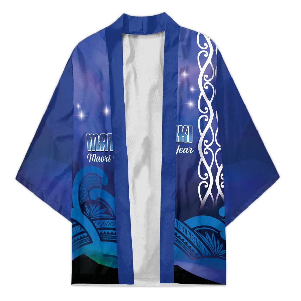 Personalised Matariki New Zealand Kimono Maori New Year Galaxy Koru Pattern - Polynesian Pride