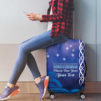 Personalised Matariki New Zealand Luggage Cover Maori New Year Galaxy Koru Pattern