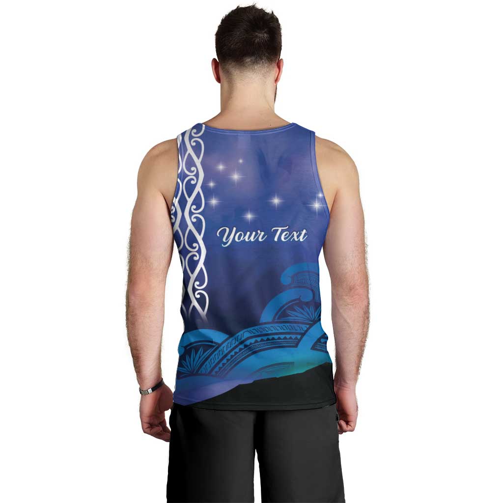 Personalised Matariki New Zealand Men Tank Top Maori New Year Galaxy Koru Pattern